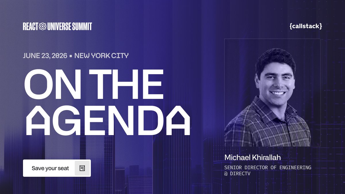 React Universe Summit | June 23, 2026 tweet media