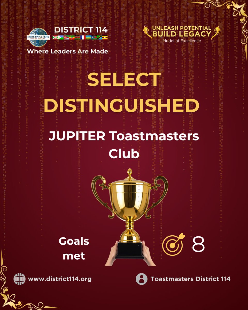 Toastmasters East Africa (District 114) tweet media