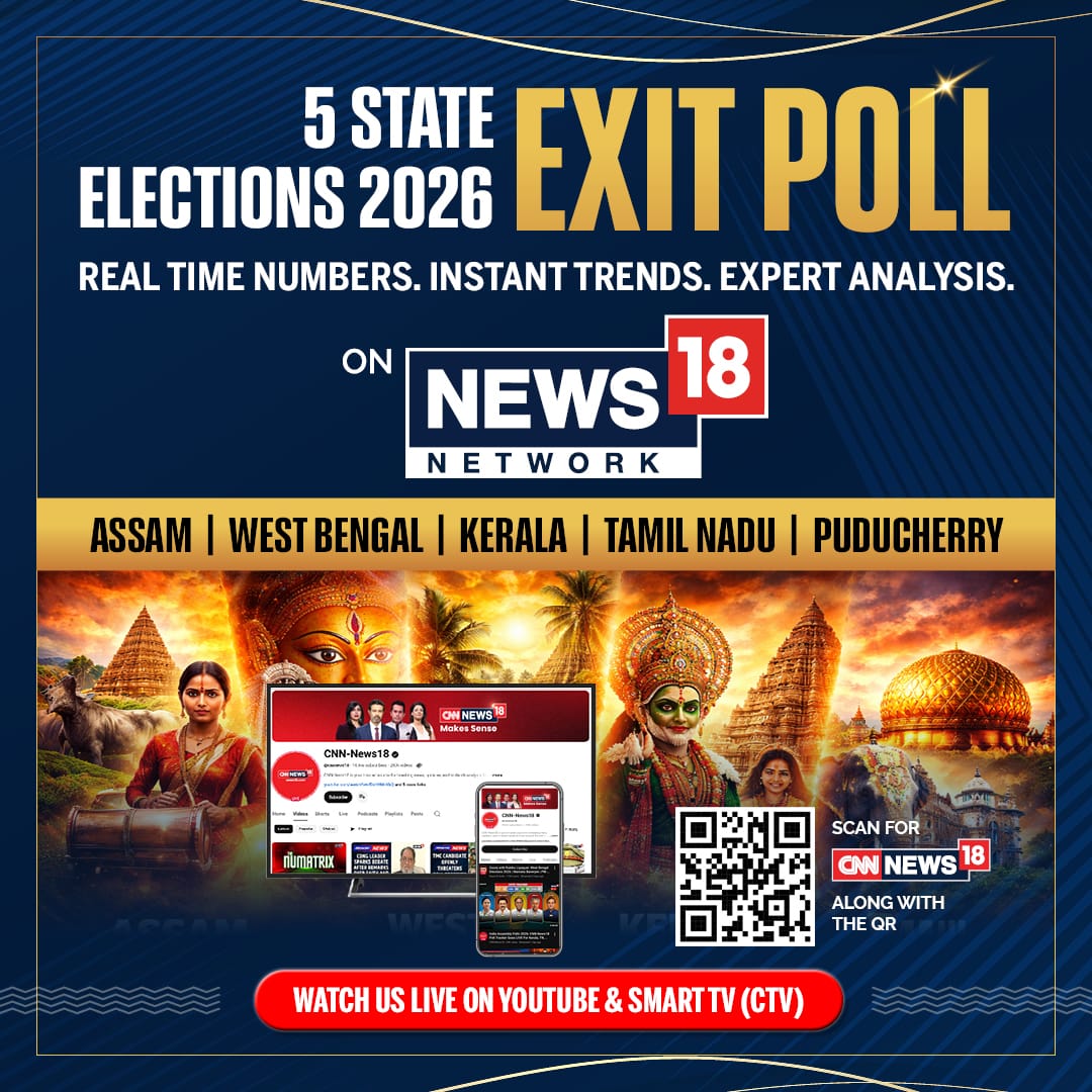 News18Jharkhand's tweet image. 5 राज्यों में हुए चुनाव का सटीक EXIT POLL देखिए NEWS18 पर |

#ExitPoll #election