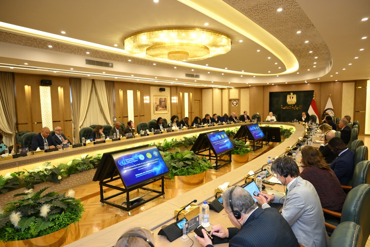 UNOAU_'s tweet image. UNOAU joined the Annual UN meeting of Heads of Rule of Law, Justice &amp;amp; Corrections in Cairo, advancing dialogue on accountability, mission transitions &amp;amp; partnerships &amp;amp; highlighting support to AU efforts through #SSR, #DDR &amp;amp; police assistance. Read more: shorturl.at/DZ6E1