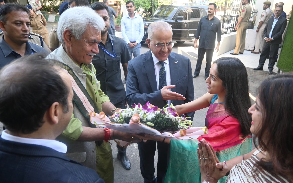 OfficeOfLGJandK's tweet photo. Delighted to release the wonderful book 'Healer In Exile-The Untold Story of Dr. Sushil Razdan' authored by his son Sachin Razdan. This book is a testament to selfless service in the face of personal loss &amp; captures his life's journey devoted to others. https://t.co/gi4XdHu7NA