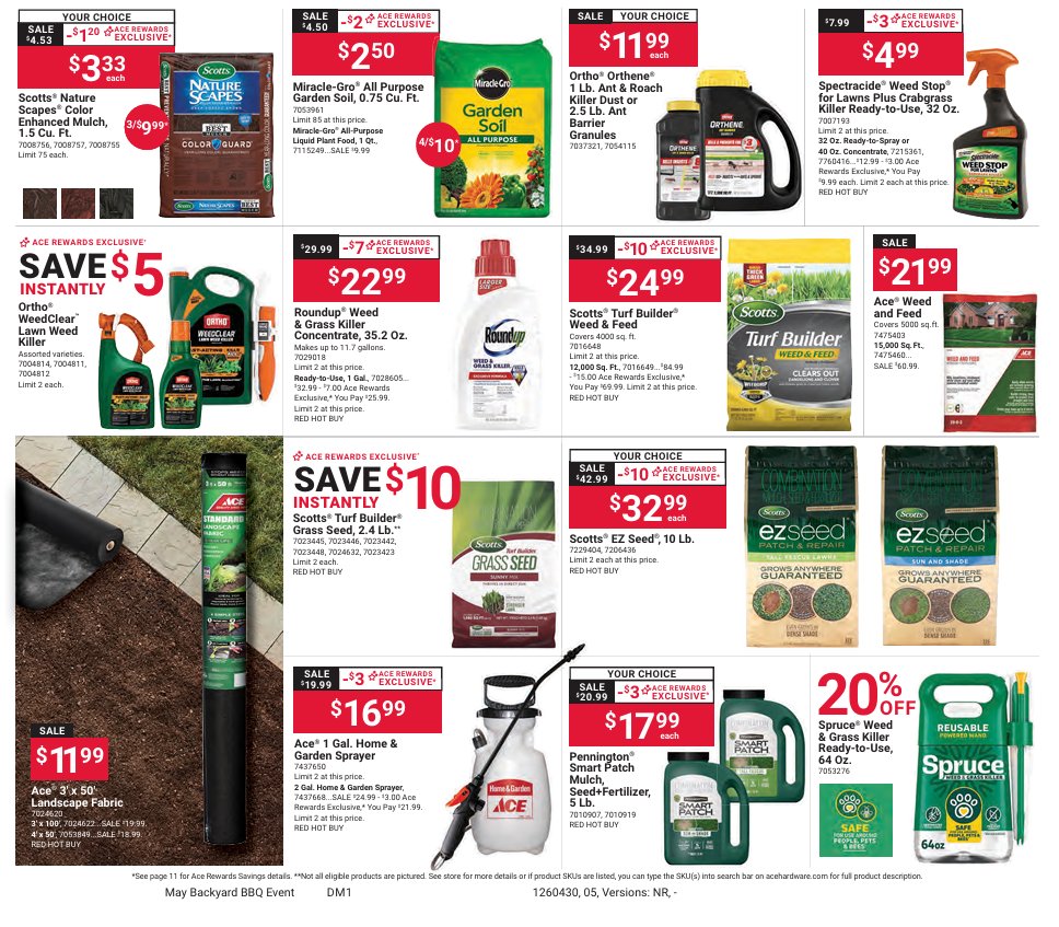 AceSycamore's tweet image. 🔥 Backyard BBQ event happening now! Valid April 29 - May 12. Perfect time to gear up and grill! 🍔🌭 #BBQSeason #AceHardware