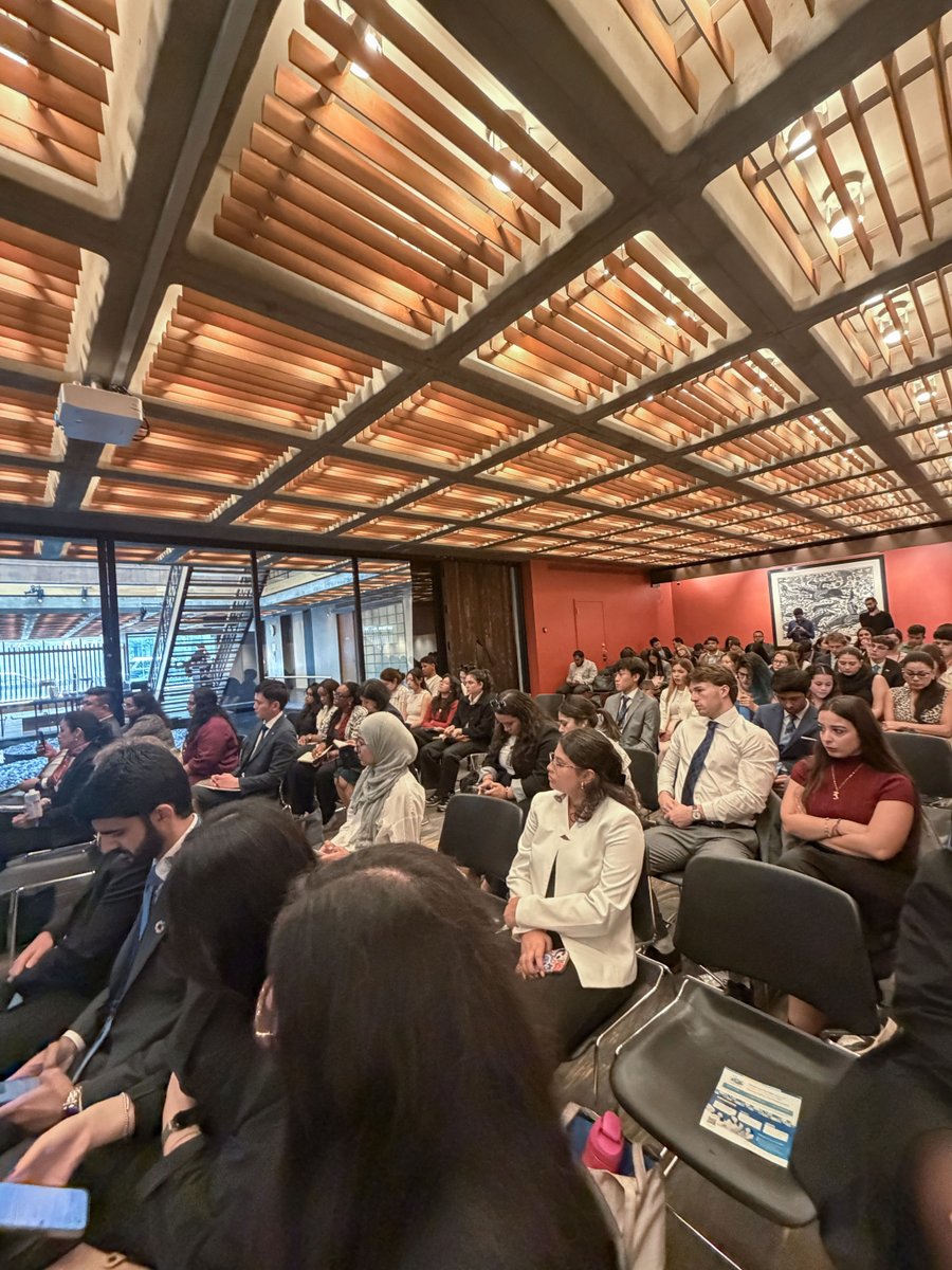 UNYouthAffairs's tweet photo. At the 2026 #ECOSOCYouthForum, Mathew Hunter from the UN Youth Office joined the side event Empowering the Architects of Tomorrow to discuss youth entrepreneurship, the future of work and the partnerships needed to advance the 2030 Agenda. #GlobalGoals https://t.co/blFqhN8BfF