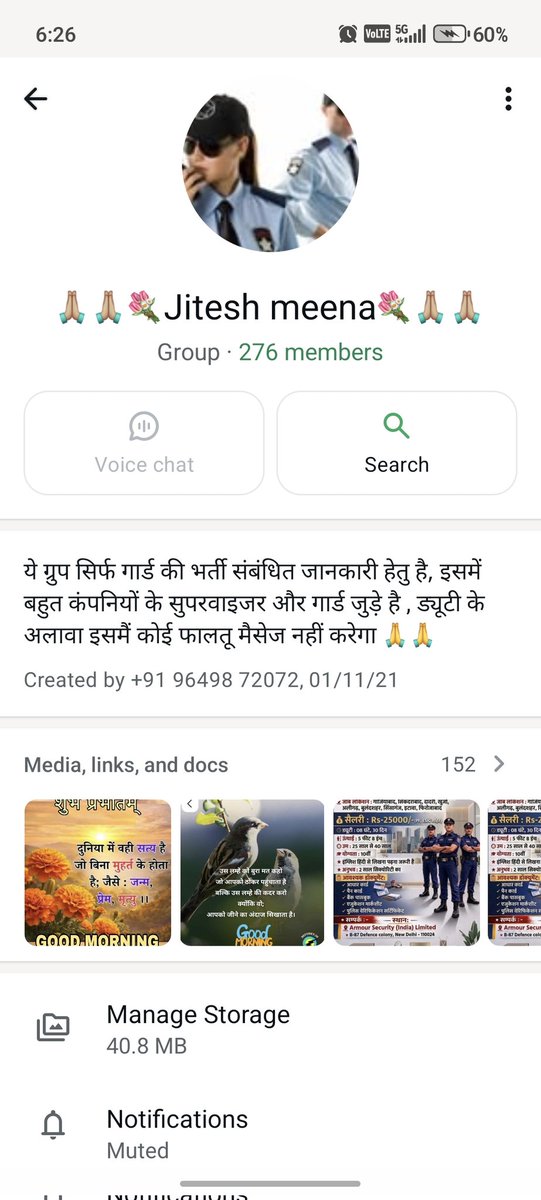 Sudhans88878671's tweet image. ⚠️ ILLEGAL ACTIVITY ALERT ⚠️
@DelhiPolice @Cyberdost @LabourMinistry व्हाट्सएप पर नौकरी के नाम पर अवैध वसूली की जा रही है। 25,000 की जॉब के लिए ₹20,000 की मांग की जा रही है, जो एक दंडनीय अपराध है।
कृपया इस गिरोह के खिलाफ सख्त कानूनी कार्यवाही करें।
#IllegalActivity #JobFraud