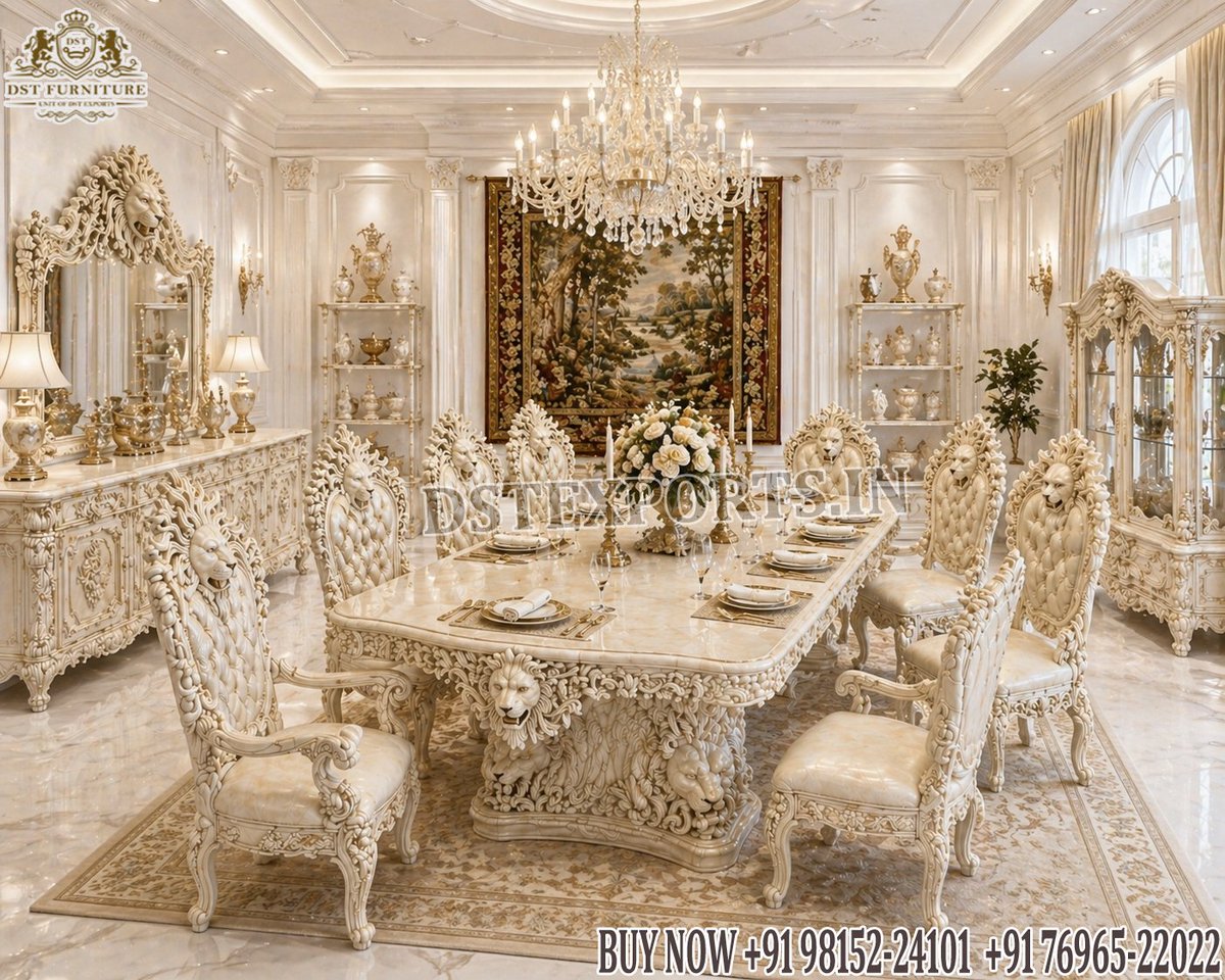 DstFurniture's tweet photo. #Exquisite #Lion #Face #Carved #Teak #Wood #Dining #set
#diningroomFurniture #diningSet #dining #woodendiningtable #EightSeaterDining #Wholesale #BuyDiningOnline #Chairs #customDiningSet #Sale📱+9186753-33339📷dstexports28@gmail.com
https://t.co/9tNHUwYouP https://t.co/jTSn7rclG8