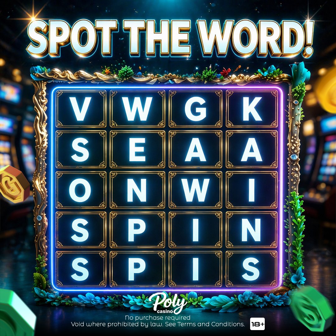 PolyCasino's tweet image. The first word you see is your luck for today! 🍀✨
What did you spot first? Let us know in the comments! 👇
𝗟𝗶𝗸𝗲&amp;amp;𝗖𝗼𝗺𝗺𝗲𝗻𝘁 𝘆𝗼𝘂𝗿 𝘄𝗼𝗿𝗱+𝗨𝗜𝗗&amp;amp;𝗦𝗵𝗮𝗿𝗲 𝘁𝗼 𝘄𝗶𝗻 𝗯𝗶𝗴
𝙎𝙩𝙖𝙧𝙩 𝙬𝙞𝙣𝙣𝙞𝙣𝙜:
polycasino.onelink.me/QUzP/reactive

#PolyCasino #casinolife #spintowin
