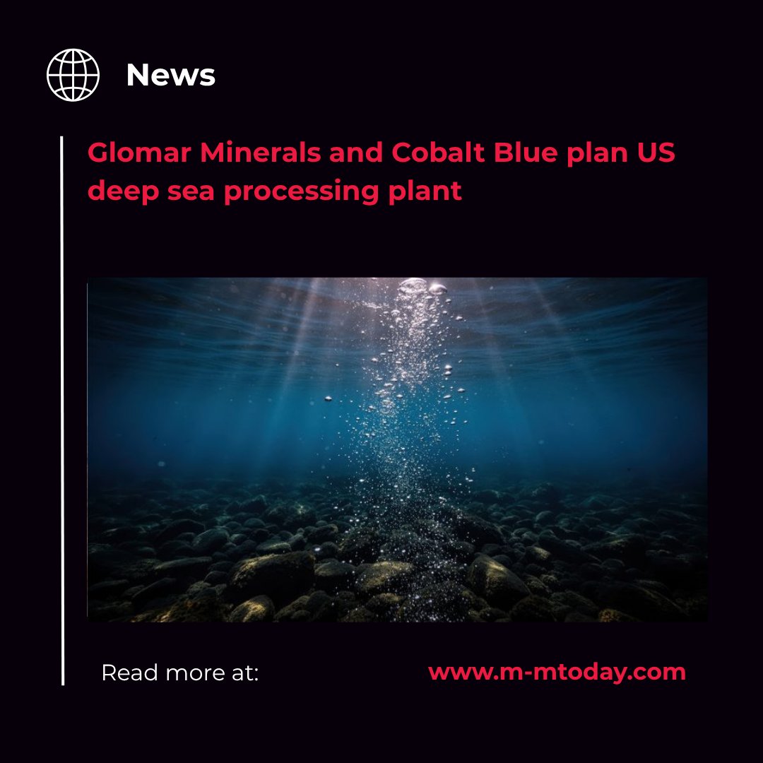 MMTodayMag's tweet photo. The real bottleneck in critical minerals isn’t mining… it’s processing

Glomar Minerals and Cobalt Blue outline how Project Infinity aims to build the first US polymetallic nodule processing plant and unlock battery material supply chains. 

https://t.co/qPLDhxgvuI https://t.co/dRgeqVEeON