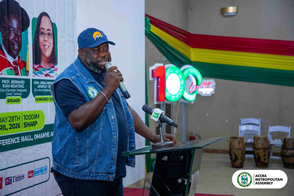 AccraMetropolis's tweet photo. Mayor of Accra urges Environmental Health Officers to help make National Sanitation Day a lifestyle

https://t.co/uyK8cQd5cT https://t.co/opzzb1IbO3