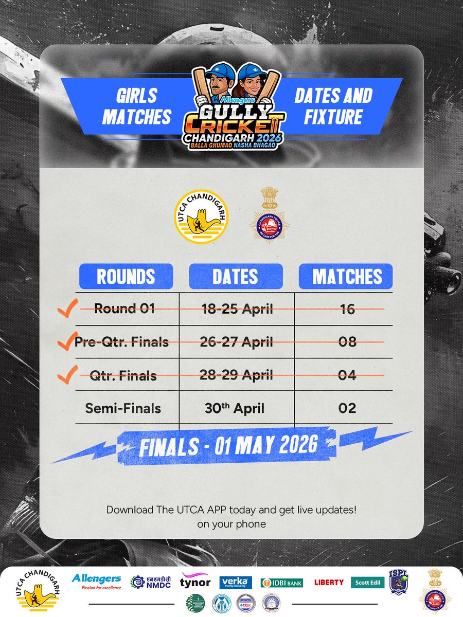 UTCA Chandigarh Cricket tweet media