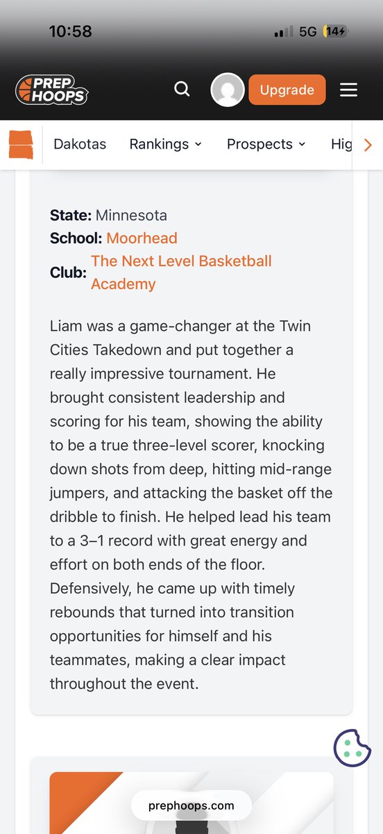 Liam Hoganson tweet media