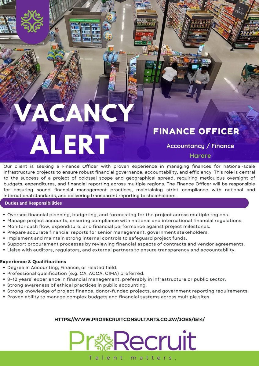 Recruitment Zimbabwe tweet media