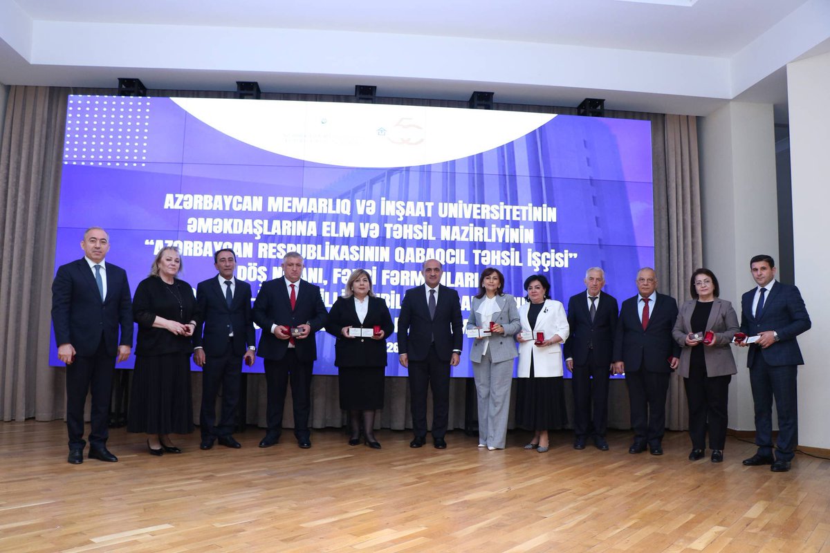 Azərbaycan Memarlıq və İnşaat Universitetinin (AzMİU) 50 illik yubileyi ...