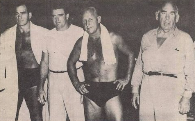 Strangler Lewis Lou Thesz, Don Curtis, Dory Funk Sr & Ed
