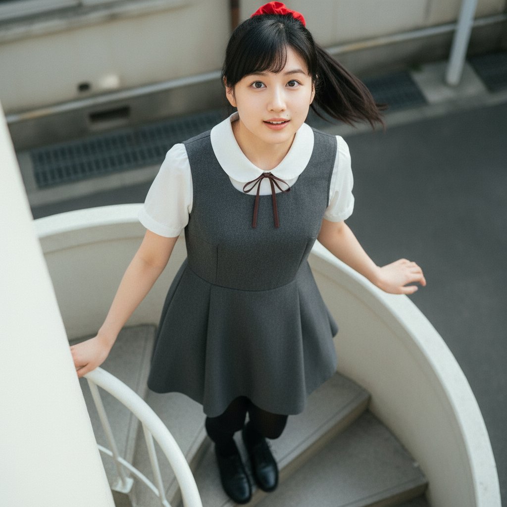 AIart #ジャンパースカート制服 #Whisk Whiskは明日までで、この