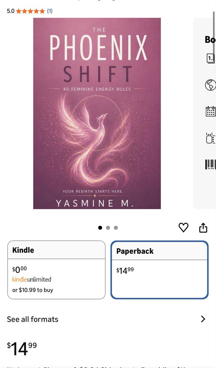 myysora's tweet image. I published my first book 💜 if you would like to support new authors please read my book and leave me a review 💜 
#readers #book #selfhelp #feminineenergy #usa