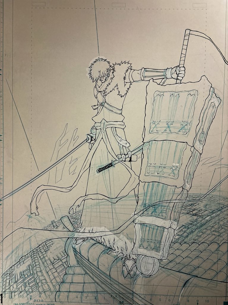 u_tkht's tweet image. #artwork  #イラスト
　アナログ作画ー