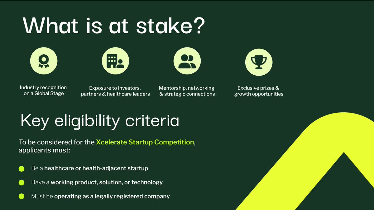 whxmiami's tweet image. Calling all healthtech innovators 🚀

Step onto the global stage at #WHXMiami with the Xcelerate #Startup Competition.

Live pitches. Investor exposure. High-value connections. Real opportunity.

🗓 Apply by May 25