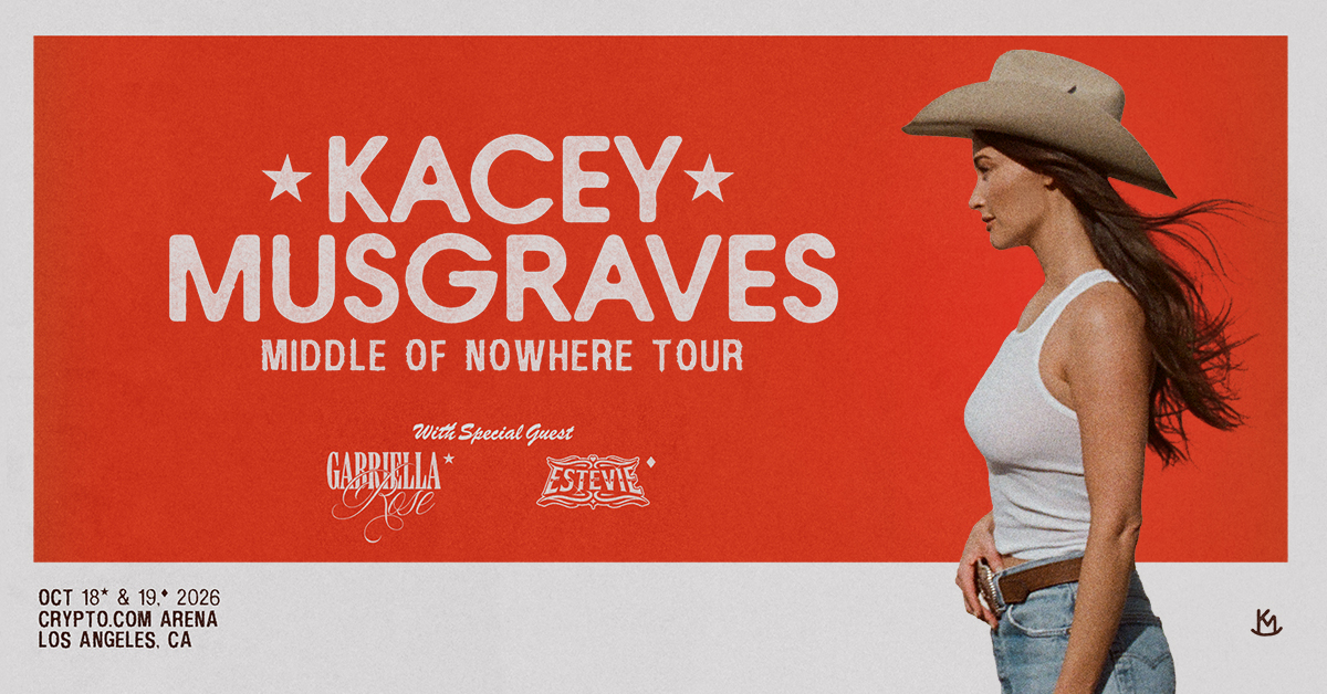 cryptocomarena's tweet photo. ★ See you here ★ Register now for early access to see Kacey Musgraves with Gabriella Rose &amp; Estevie on October 18 &amp; 19. https://t.co/iCZDzpcs7L