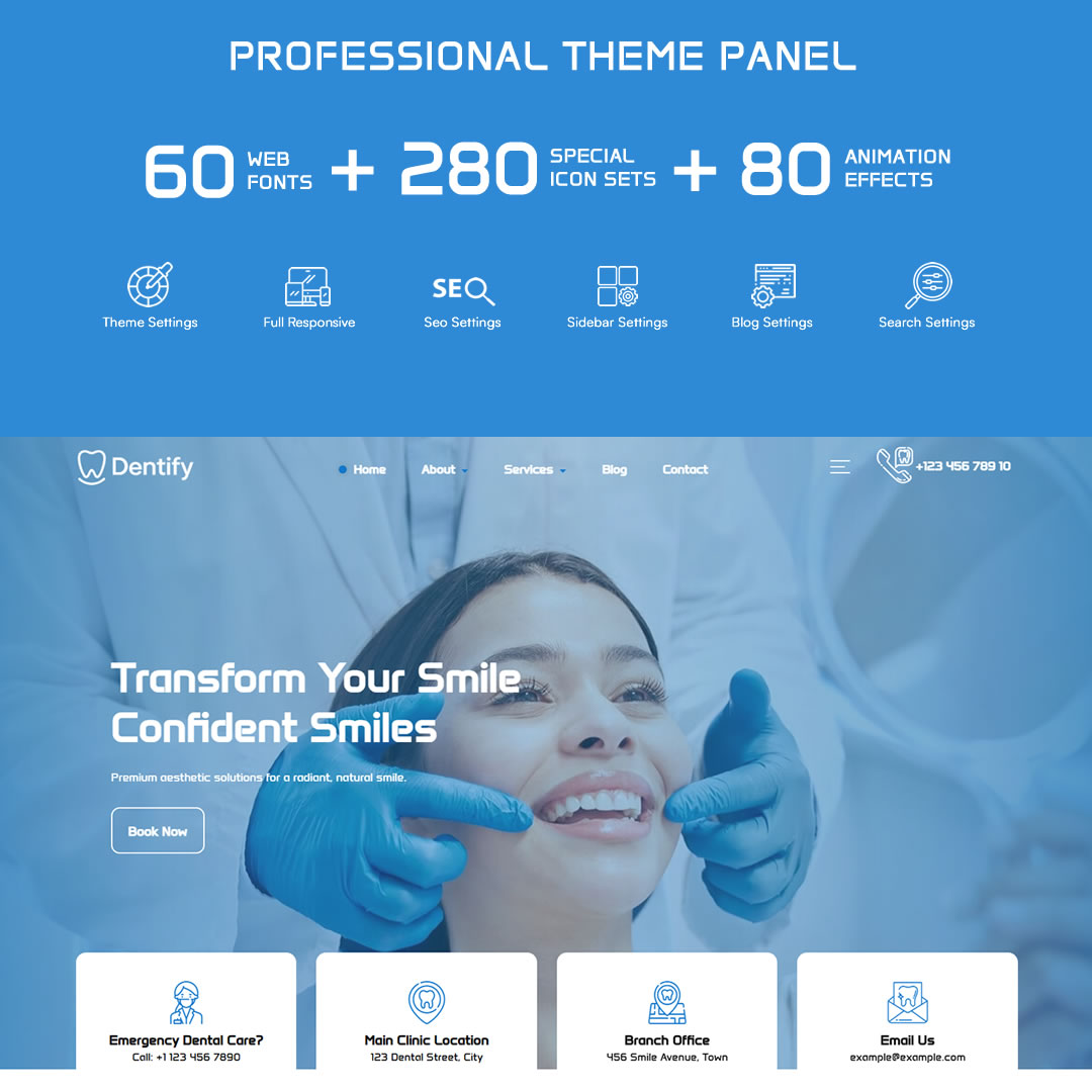 garantiwebt's tweet image. Dentify – Dental Clinic WordPress Theme Modern, responsive, SEO-friendly.  Perfect for dentists and clinics to create a professional online presence.

  🔗 Live Demo:garantiwebtasarim.com/dentify-dental…

#Dentify #WordPressTheme #Dentist #DentalClinic