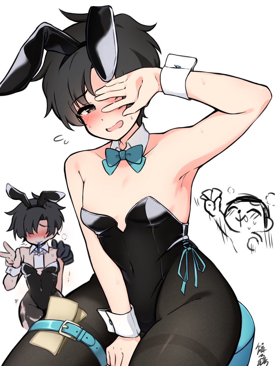 tubaki_sino's tweet photo. バニー服のアニメ先生はいくらあってもいいからね https://t.co/s8N9F3IdMx