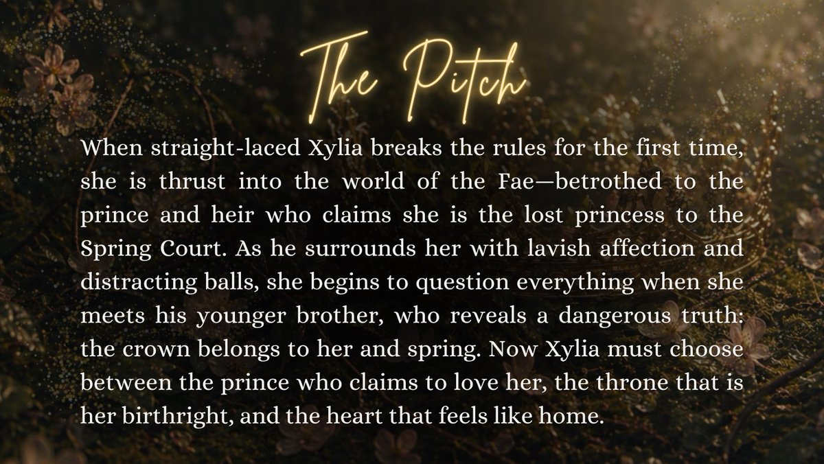 AuthWillowJames's tweet photo. FROM BLOOD AND ASH X RED QUEEN 

110k-Fae Romantasy. 
THE LAST OF SPRING by Willow James 

Do the rules matter after they are broken?

💕Fated Mates
🍂Seasonal Courts 
✨Unique Magic System
💔Lovers to Enemies 
💪🏻Self Discovery 
🔥Sparks of Rebellion 

#questpit #Q #A #RF https://t.co/O3Hvf1lT5h