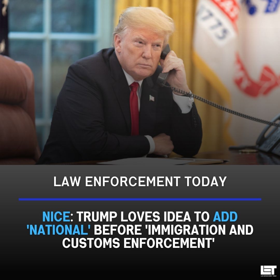 LawEnforceToday's tweet image. A tongue-in-cheek proposal to rename ICE as “NICE”, by adding 'National', is gaining attention, with President Trump signaling strong support for the idea.

Read the full story here: lawenforcementtoday.com/nice-trump-lov…

#lawenforcement #news #ICE #trump
REPOST for exposure!