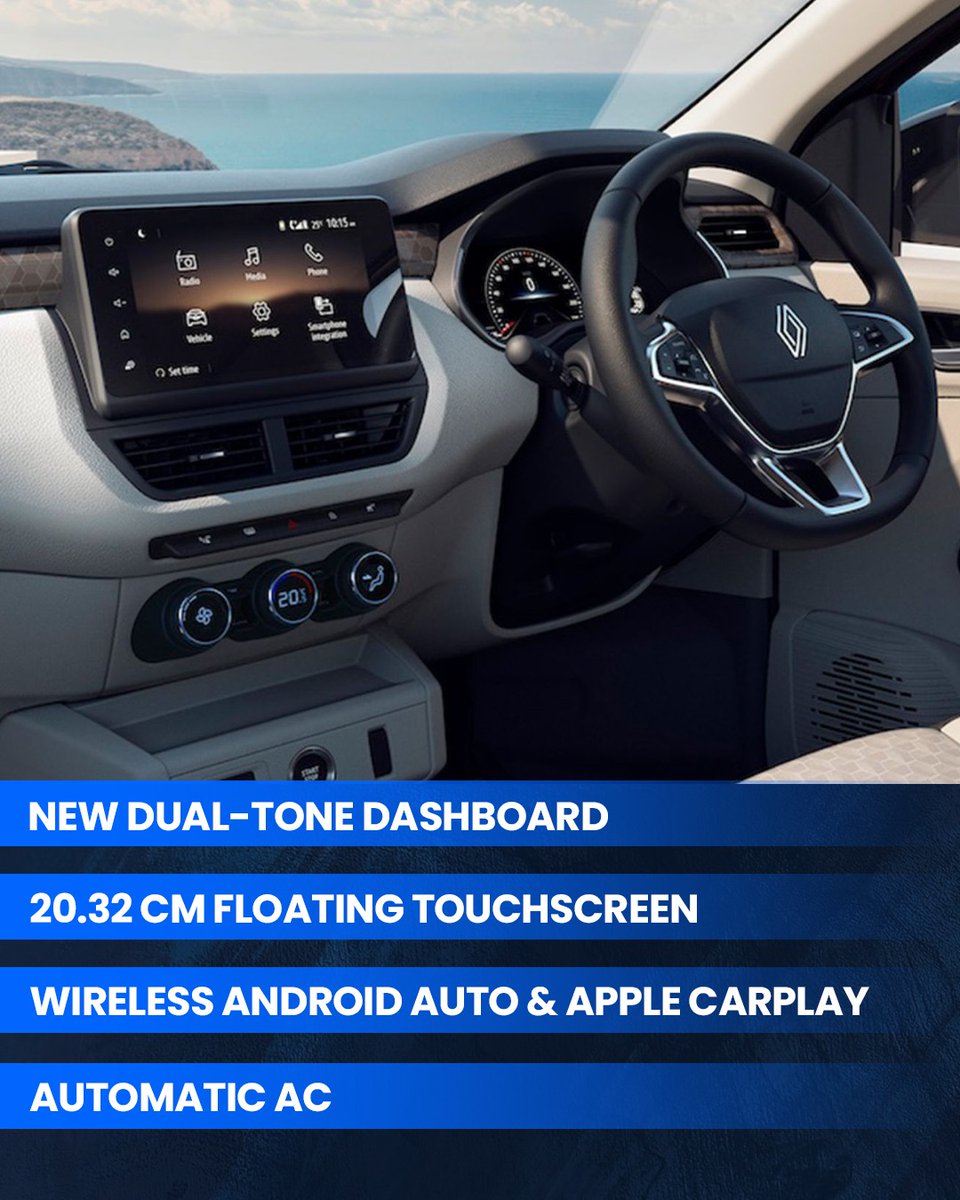 91wheels's tweet image. Smarter tech. Better comfort. More space.
The 2026 Renault Triber is here — now more premium, more practical, and starting at just ₹5.80 lakh. 🚗✨

#RenaultTriber #RenaultIndia #CarLaunch #FamilyCar #91Wheels