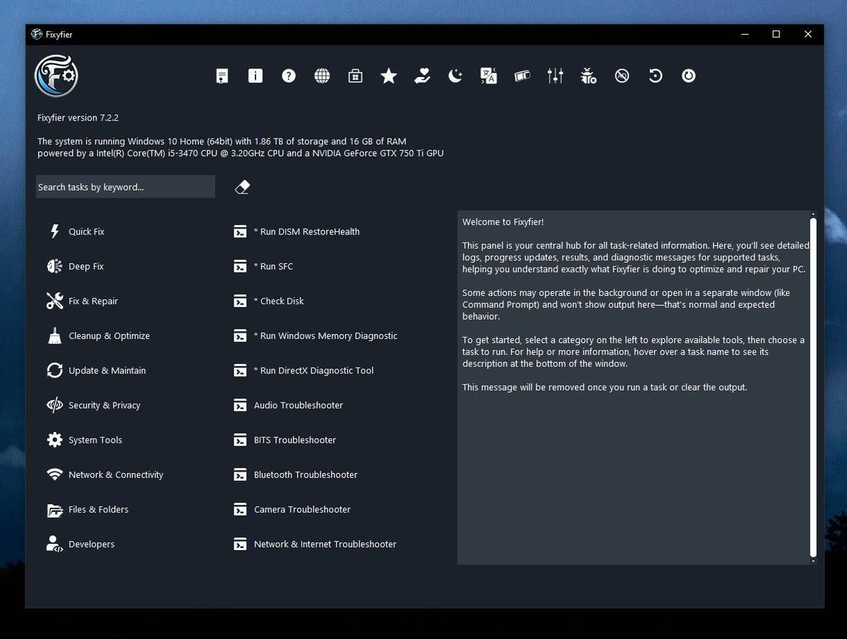 GeekOnTheLoose's tweet image. Fixyfier v7.2.2  
👉 Free all-in-one Windows repair and optimization tool. 
oldergeeks.com/downloads/file… 

#ComputerRepair #PCRepair #Tech