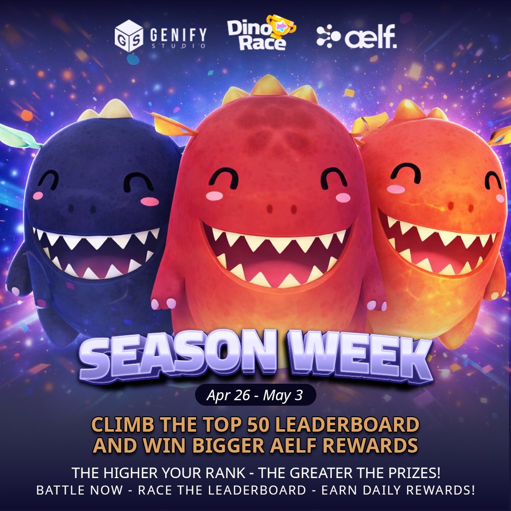🚀 The new DinoRace Season is officially back!
While the market remains highly volatile with constant waves, DinoRace continues to accelerate, launching a brand-new season packed with surprising rewards for the most dedicated racers. This is your chance not only to enjoy the