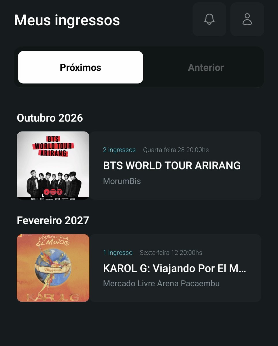 bru viu o bad bunny e vai ver o bts e karolg tweet media