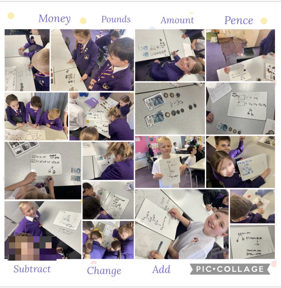 HallParkPrimary's tweet photo. Year 3 finished their learning about money. We are so impressed with their depth in understanding and application… representations and manipulatives used with independence to support their thinking! https://t.co/97Xh3kH55a