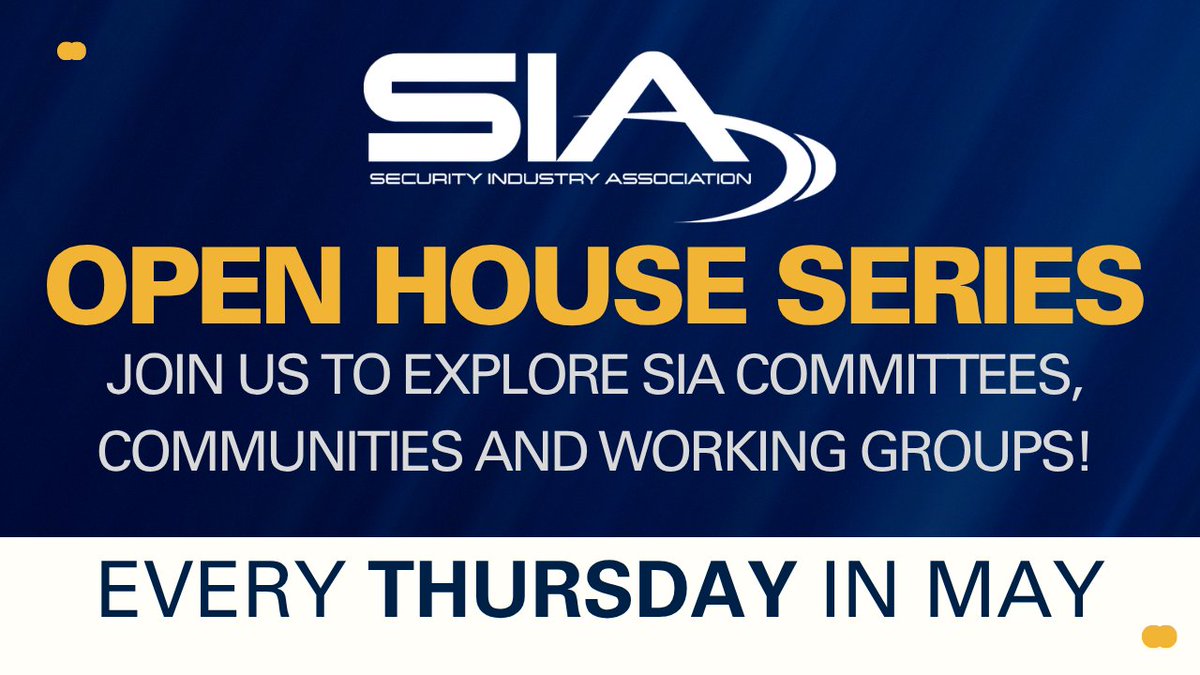 Security Industry Association (SIA) tweet media