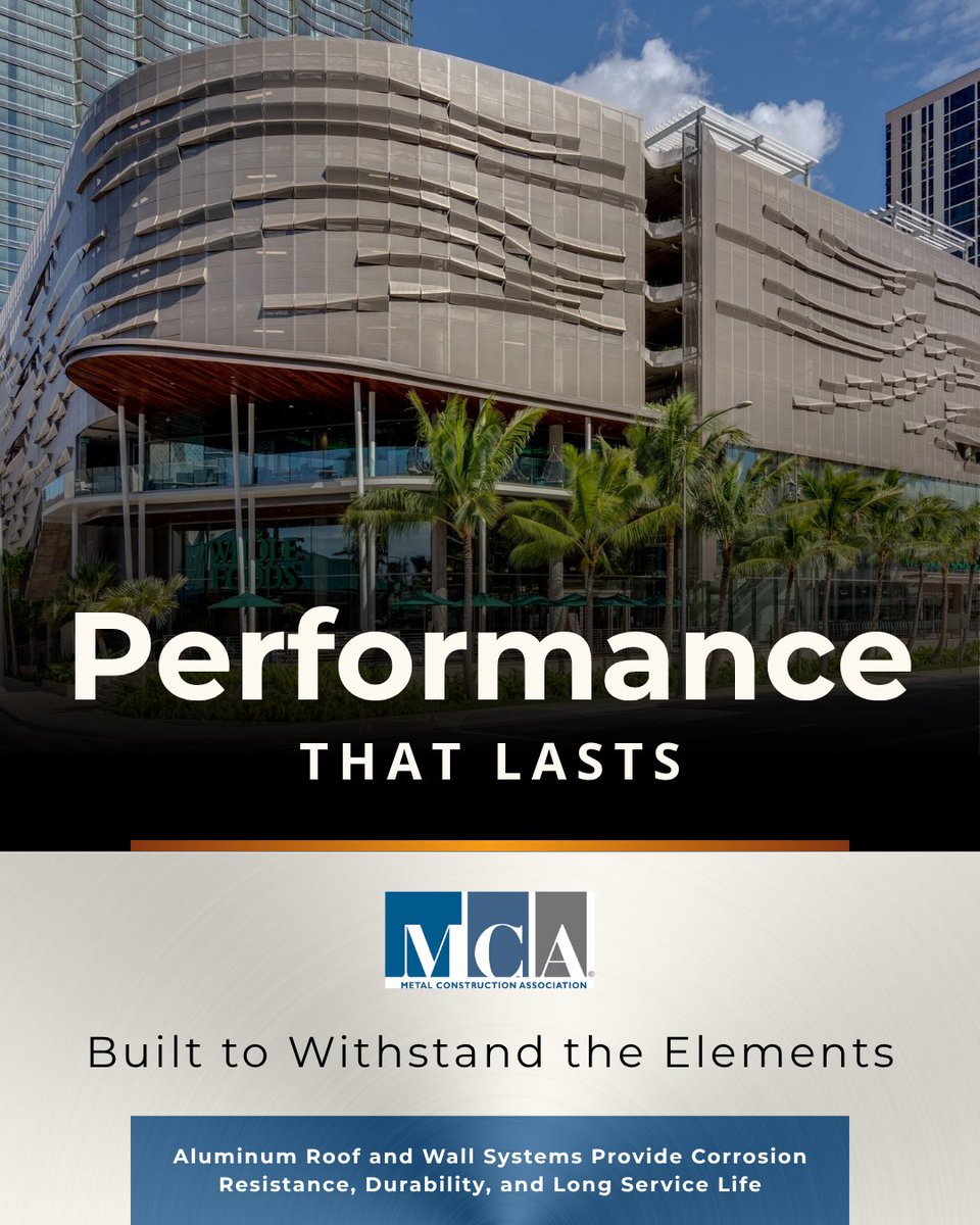 MetalAssoc's tweet photo. Metal roof and wall systems provide durability, weather resistance, and extended service life when properly designed and installed, helping reduce maintenance concerns and support reliable performance over time.

https://t.co/eSxuFelLTz

#metalconstruction #metalroofing https://t.co/YQI3x2oG2r