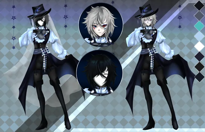 _rinnetensei's tweet photo. Adopt for claim on VGen. 

Art, Emotes, Ref sheet. https://t.co/nwe9O48eJm