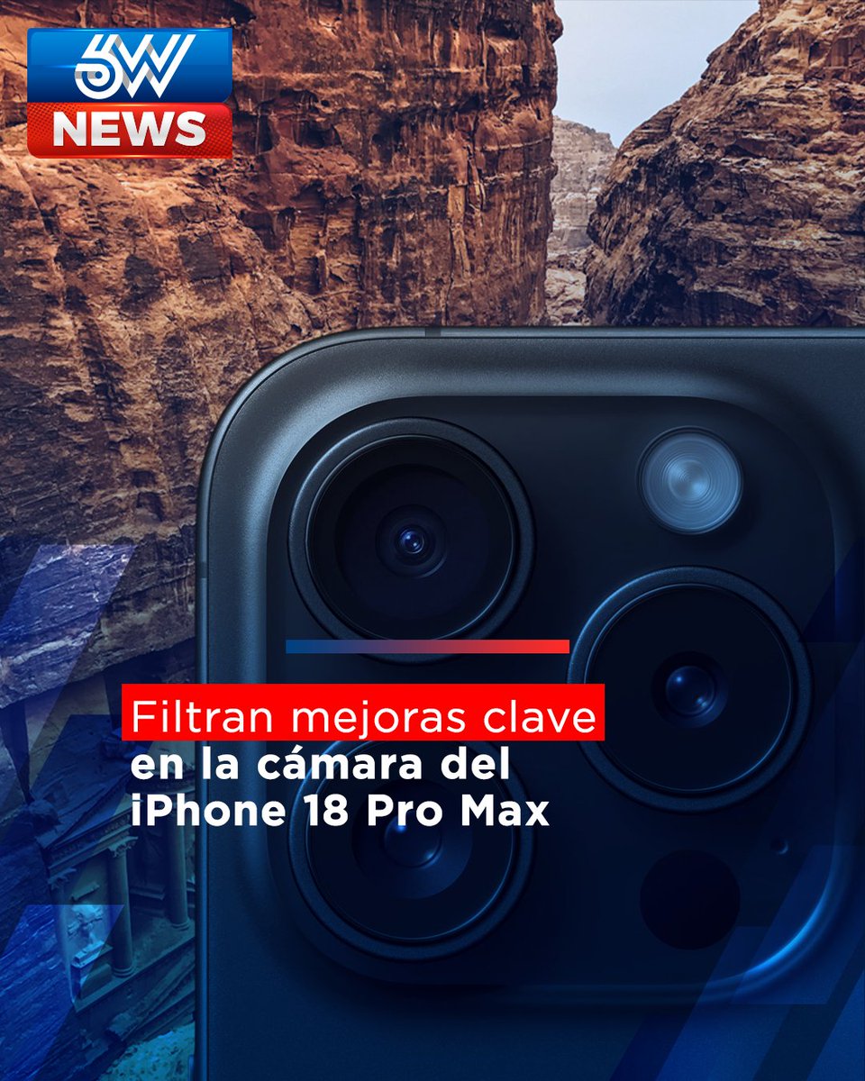 6w_news's tweet image. Nuevas filtraciones sugieren que el iPhone 18 Pro Max mejorará la fotografía con lentes más grandes y apertura variable. ¡Prepárate para capturar fotos increíbles en condiciones de poca luz! 📸✨ #iPhone18 #Apple #Fotografía