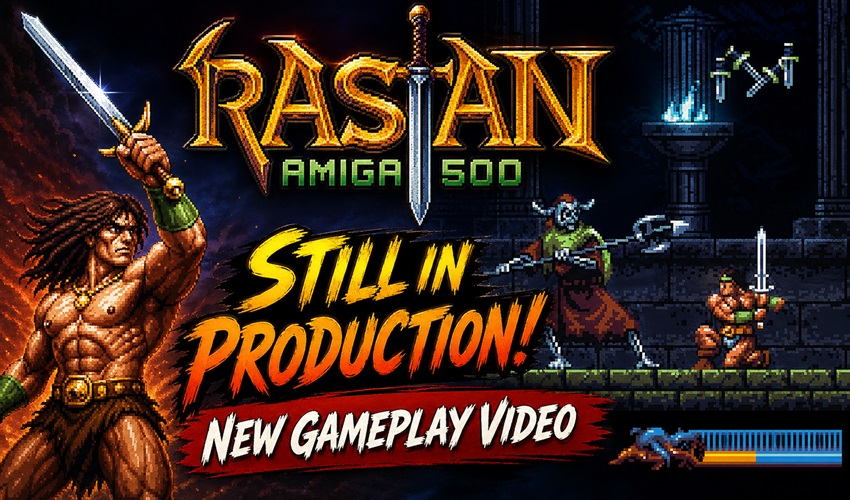 AmigamagazineGA's tweet image. Rastan for Amiga 500 is still in development as new gameplay video appears generationamiga.com/2026/04/29/ras… #Amiga #Commodore #retrogaming