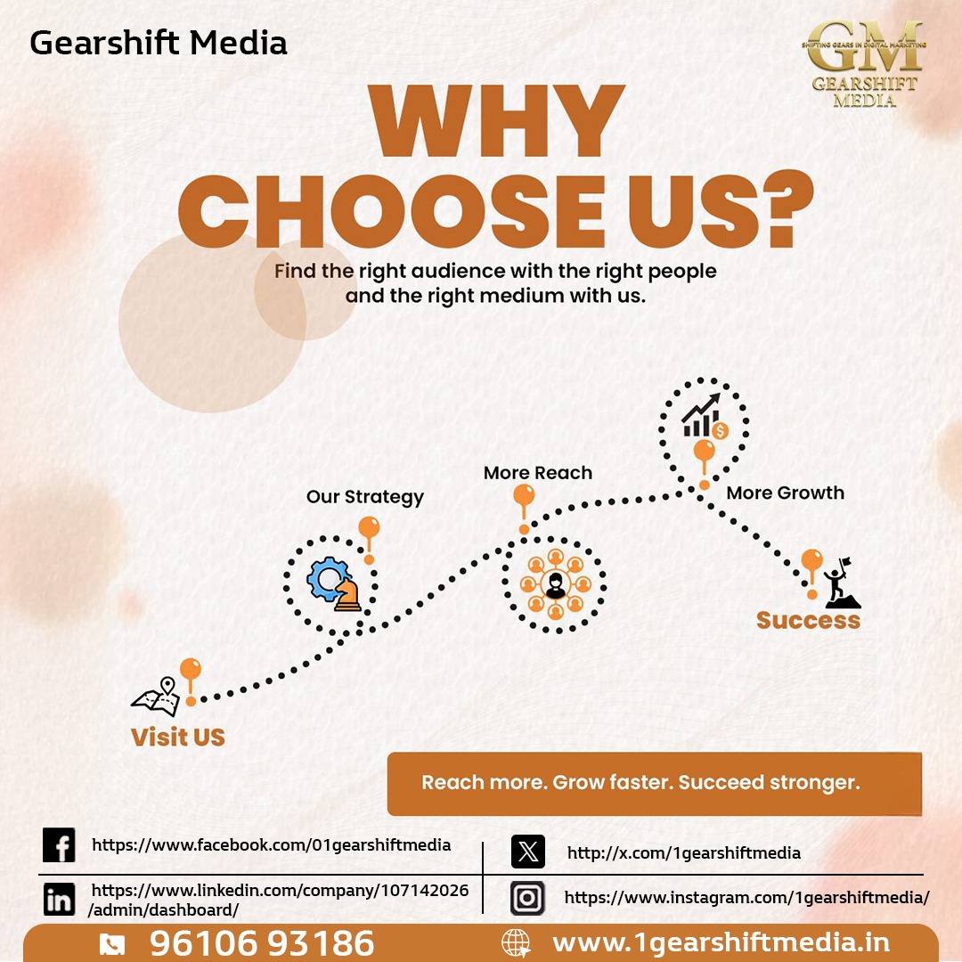 1GearshiftMedia's tweet image. The right strategy + the right audience = Real success 
That’s what we deliver at Gearshift Media.
Ready to grow? Let’s make it happen
#GearshiftMedia #GrowWithUs #DigitalMarketing #BusinessGrowth #MarketingThatWorks #LeadGeneration #BrandSuccess #SocialMediaGrowth #ResultsMatter