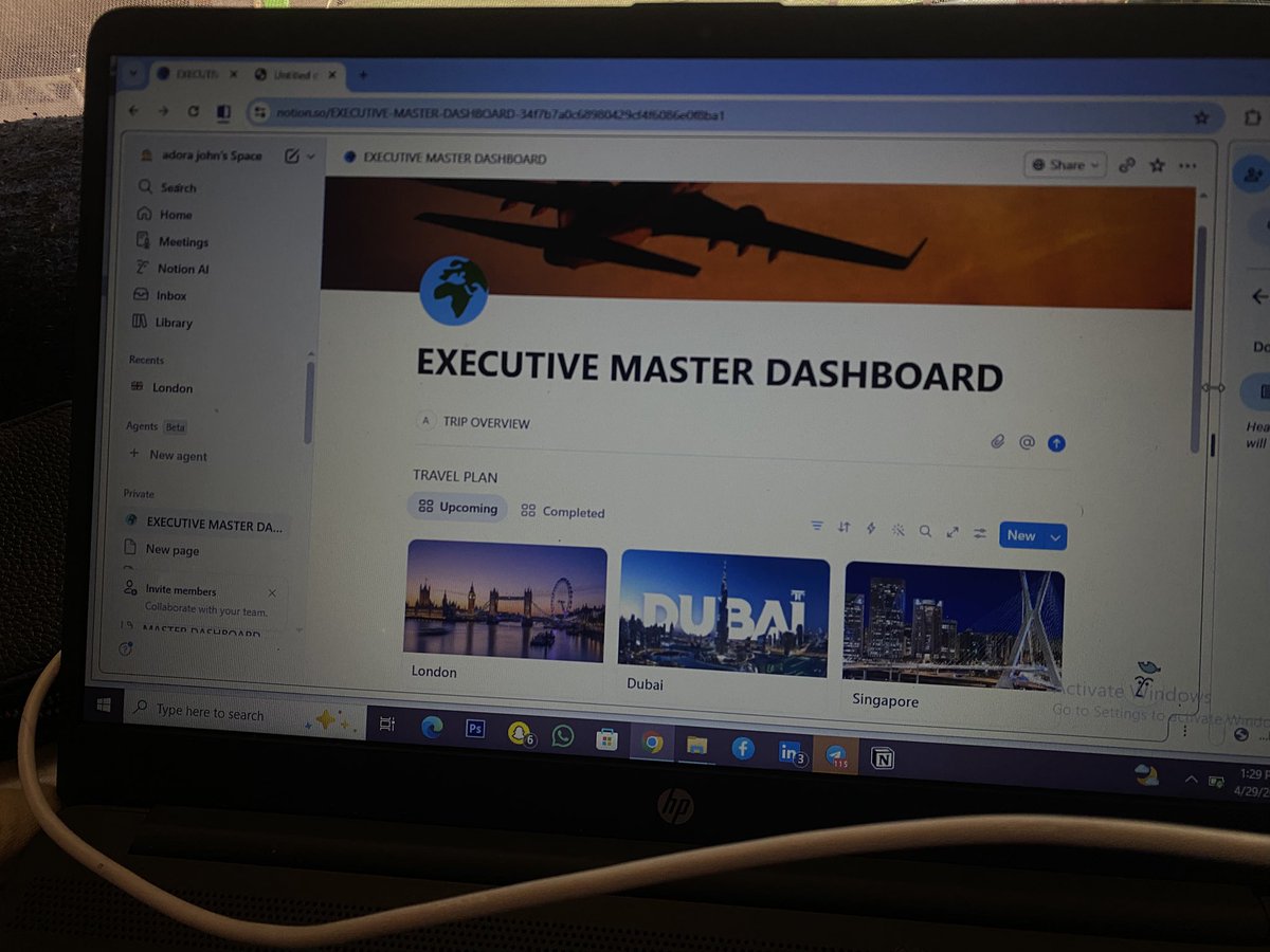johnadora2's tweet photo. I Just completed one of the most intense and strategic tasks in my Stage 3 Virtual Assistant program at @hnginternship designing a 9-city global executive travel system 🌍

This wasn’t just about booking flights.

I had to plan a 32-day, multi-continent business trip for a startup founder attending investor meetings, conferences, and private networking events across:
London, Dubai, Singapore, Berlin, Nairobi, São Paulo and more.

The challenge?
✔ Stay within a strict $10,500 budget  
✔ Attend all critical events  
✔ Optimize routes across 5 continents  
✔ Manage visas, logistics, risks, and time constraints  

I built a full system including:
✈️ Multi-city flight optimization (Qatar Airways hub model)  
🏨 Centralized accommodation strategy (https://t.co/LkC5Rt2R0m)  
📊 Budget control with zero overrun risk  
🧠 Risk mitigation plan (delays, fatigue, missed connections)  
📅 Day-by-day execution timeline  

What this taught me:
Execution > ideas.  
Structure > chaos.  
Systems thinking is everything.

This task pushed me to think like an operations strategist, not just a VA.

And honestly? I loved every bit of it.

#VirtualAssistant #TravelPlanning #RemoteWork