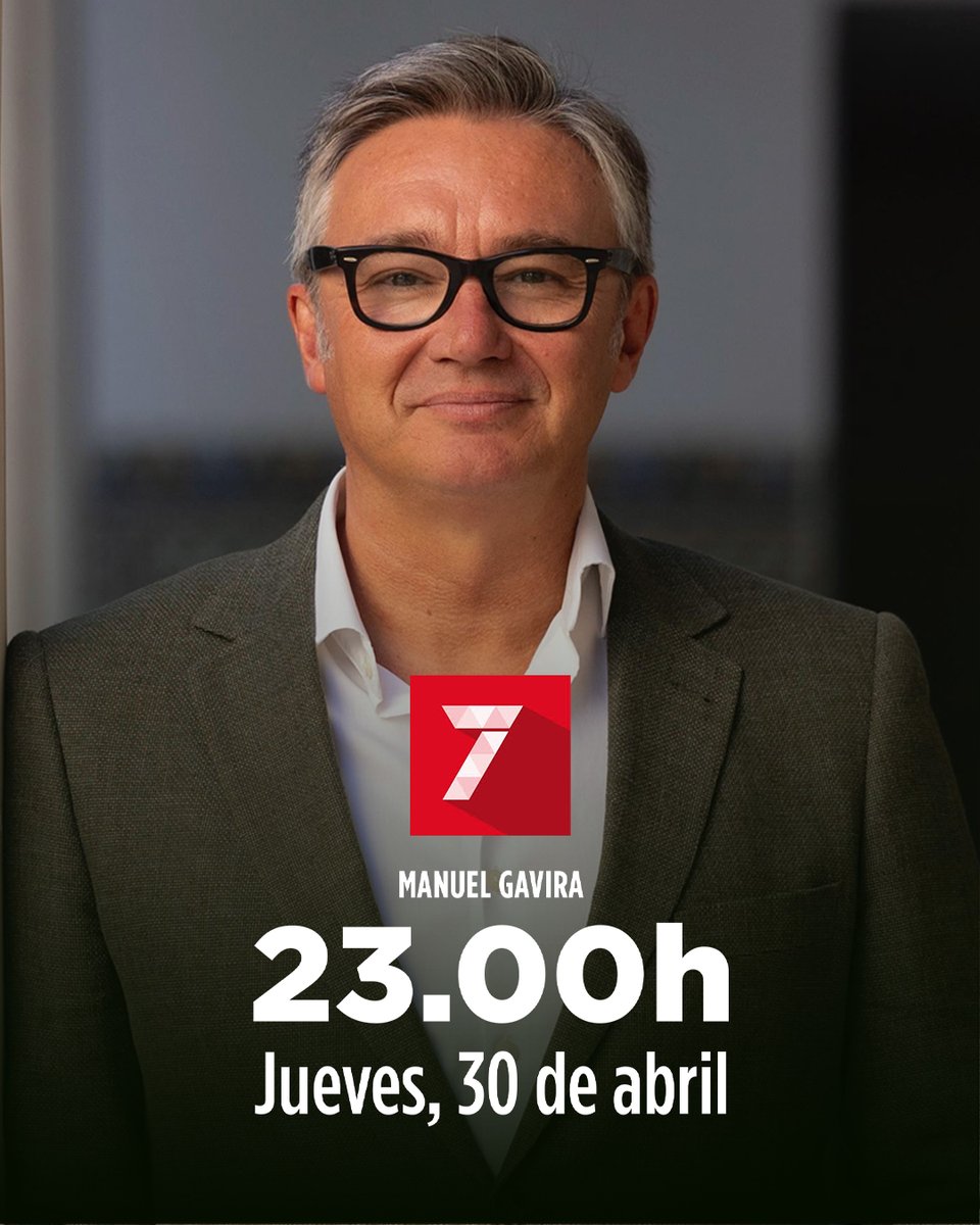 📺 Nuestro candidato <a href="/GaviraVox/">Manuel Gavira 🇪🇸</a> será entrevistado este jueves 30 de abril, a partir de las 23:00h, en <a href="/AcentoAndaluz7/">Acento Andaluz</a> de <a href="/7TVSevilla/">7TV Sevilla</a>.

➡️ Síguelo en directo aquí: 7tvandalucia.es/sevilla/

¡No te lo pierdas!