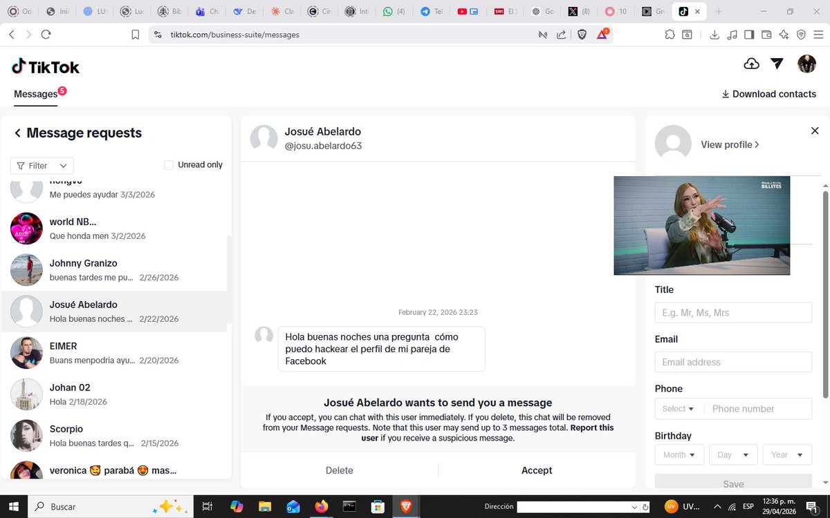 HackersOIHEC's tweet image. Si recibiera $1 peso MXN por cada vez que recibo una petición de esta sería millonario! jajajaja / La neta ni les contesto! - HUEVA...... #hackear #facebook