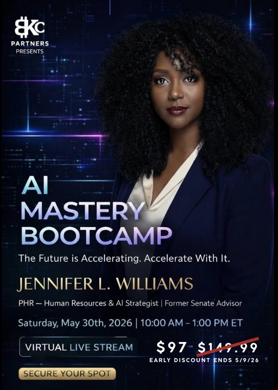 BKCryptoWRLD's tweet photo. Learn how Ai can streamline your business and your life during this hands on 3-hr Ai Bootcamp designed to demystify the genre, provide realistic action steps, and get you up and running before the Ai Bootcamp ends. Reserve your seat.
https://t.co/57HvjgIzdK https://t.co/b1eFdx8oDV