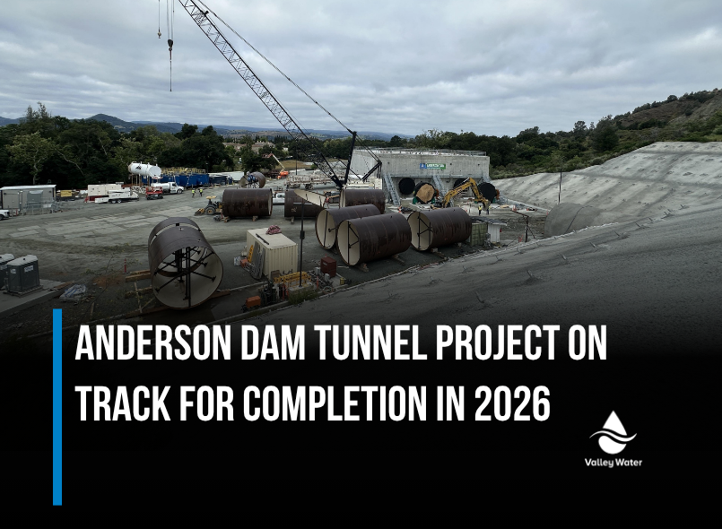 valleywater's tweet photo. We've got tunnel vision for water infrastructure.

Anderson Dam Tunnel Project is on track for 2026, helping us safely move water and prep for critical dam upgrades. This is a big step toward stronger flood protection and water reliability.

Learn more: https://t.co/7jysijPhnS https://t.co/4ZN3qeU7Pi