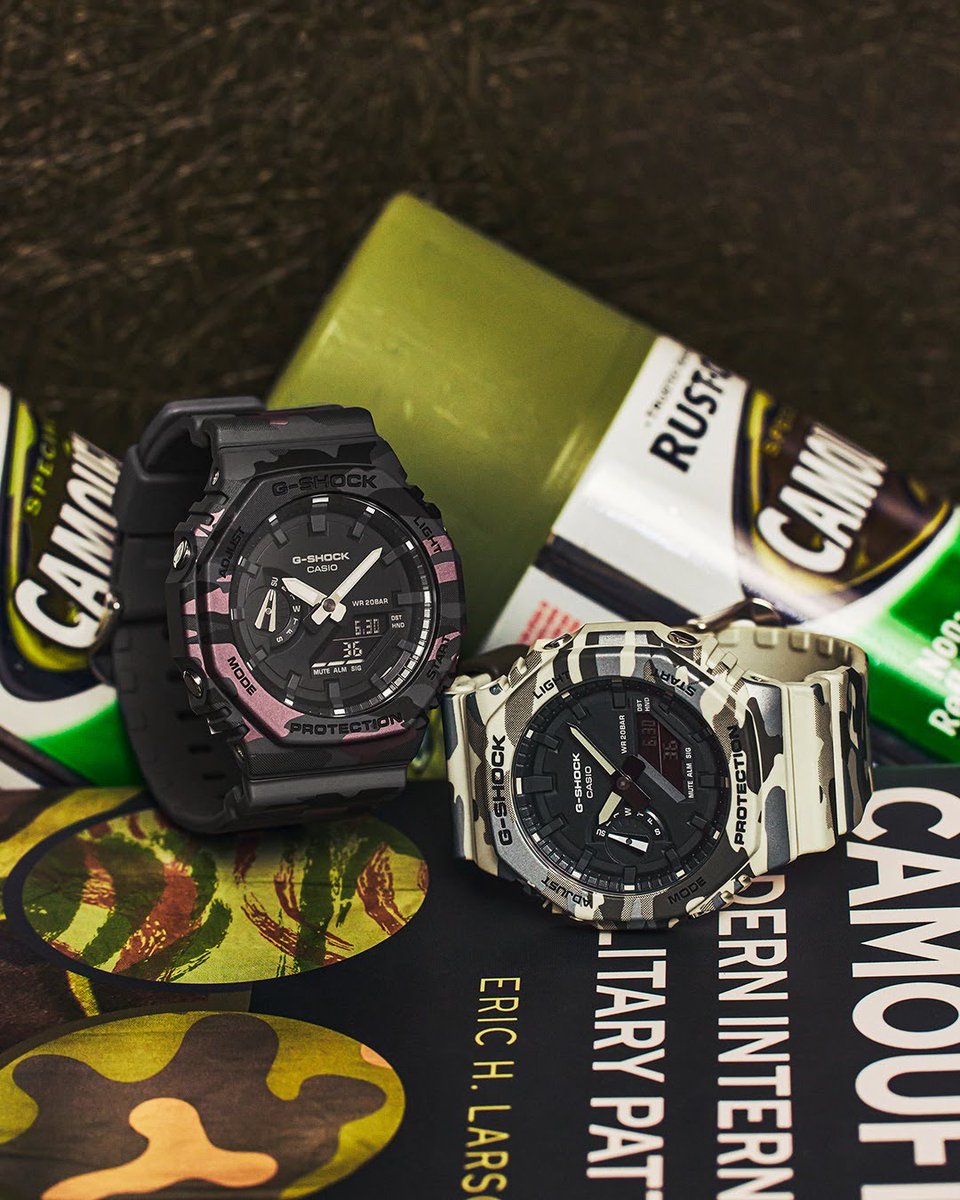 GShock_US's tweet image. Blend in. Stand out. 🌿

Camo that goes beyond the field—built with G-SHOCK toughness and made to move wherever you do. Rugged, versatile, and always ready.

⌚: GA2100CM

Shop now at gshock.com

#GSHOCK #gshockwatch