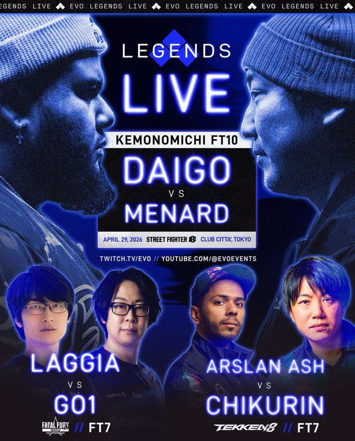 WAFBLVS's tweet photo. リスペクト！#kemonomichi #EvoLEGENDSLIVE #sf6 #COTW #TEKKEN https://t.co/pHmkylaQTD