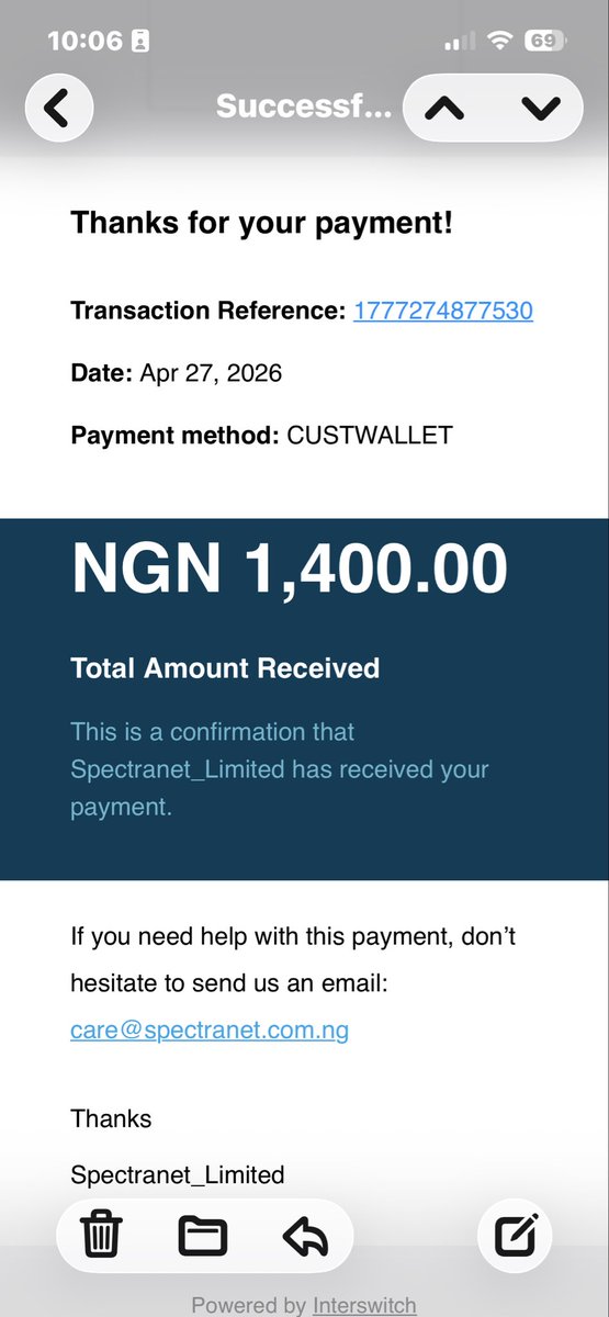 chykolysm's tweet photo. @Spectranet_NG @cenbank @InterswitchGRP @Interswittch_ https://t.co/8W1Pl2vEEz