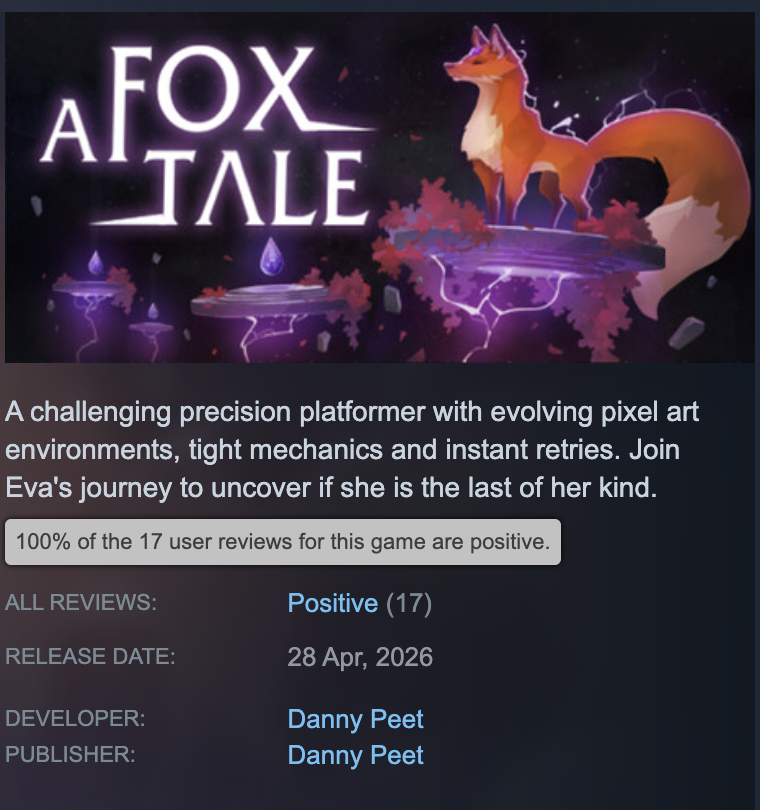 A Fox Tale - OUT NOW ON STEAM tweet media