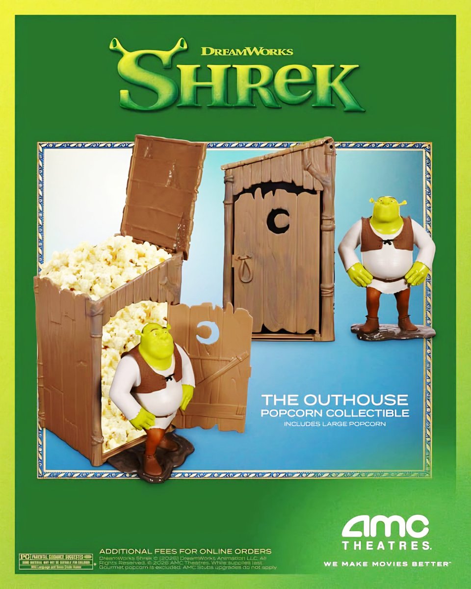 Juan_Chano2810's tweet image. Shrek 25th Anniversary Movie Merch!!! Update🔥 Here's A Look At The Shrek Popcorn Bucket That Will Be Available @AMCTheatres Soon Stay Tune &amp;amp; Follow For More Video Movie Update Post Later🌎

#Movies #Collectibles #AMC #AMCTHEATRES #Popcornbucket #Shrek #Shrekmovie #Dreamworks