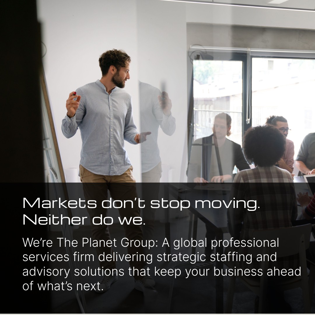 ThePlanetGroup_'s tweet photo. We’re the human catalyst for business.

At the intersection of talent and transformation, we connect bold companies with the people who make big things happen — in tech, engineering, finance, marketing, and beyond.

#PlanetLife #Staffing #Advisory https://t.co/OiLSZRRlDD
