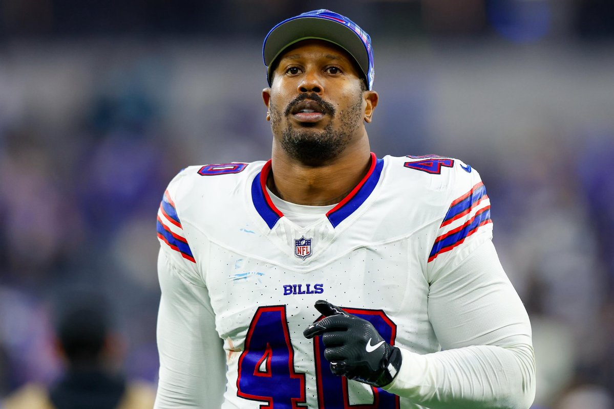 BillsRoundtable's tweet image. Von Miller mentioned on Neon’s stream that he wants to come back to Buffalo. 

Would you take him back on the #Bills? 

#BillsMafia