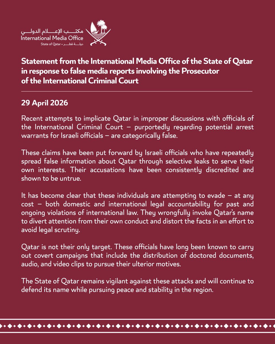 Qatar's International Media Office tweet media